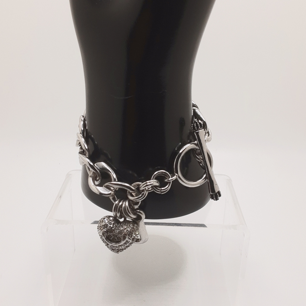 Vintage Juicy Couture Silver-Tone Charm Bracelet - Excellent Used Conditon